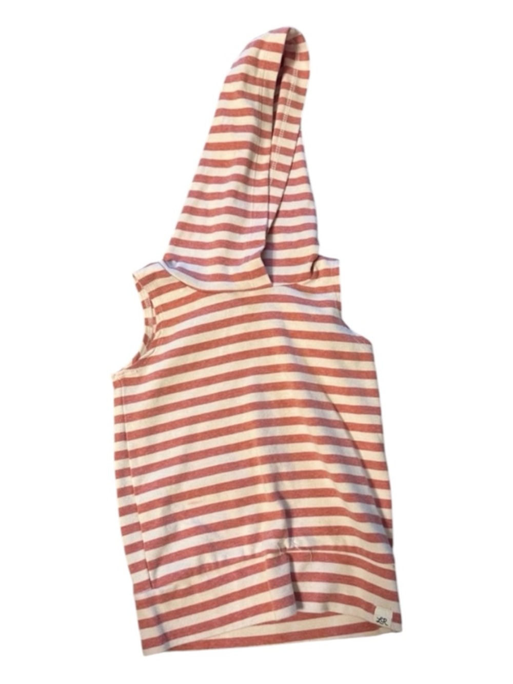 Lulu and Roo (Little Road Co) sleeveless striped hoodie